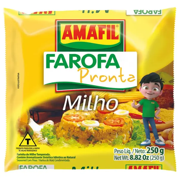 Amafil Farofa Pronta de Milho 250g