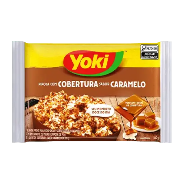 Microwave Popcorn with Caramel Topping